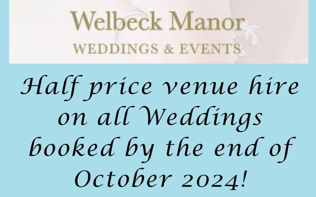 Half price Venue Hire if you book before the end of October 2024